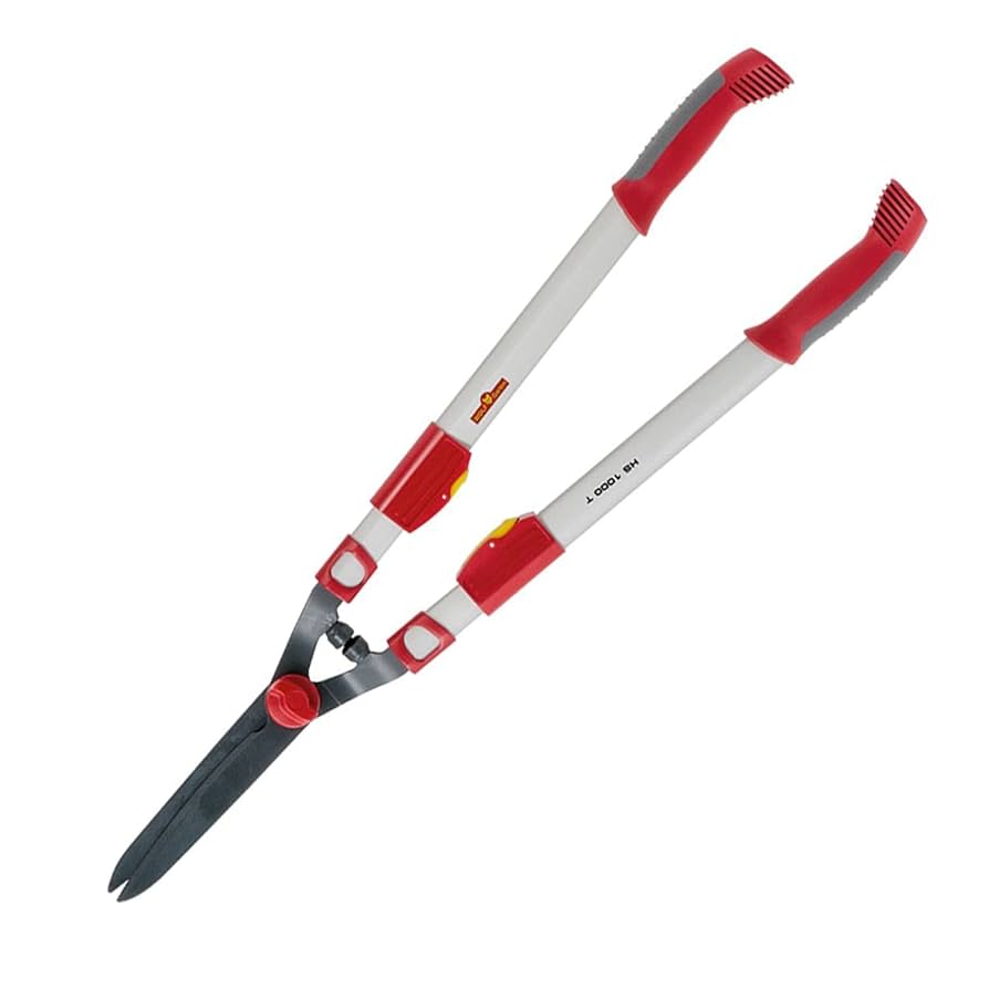 Amazon.com: Wolf-Garten HS1000T Telescopic Hedge Shears, Red